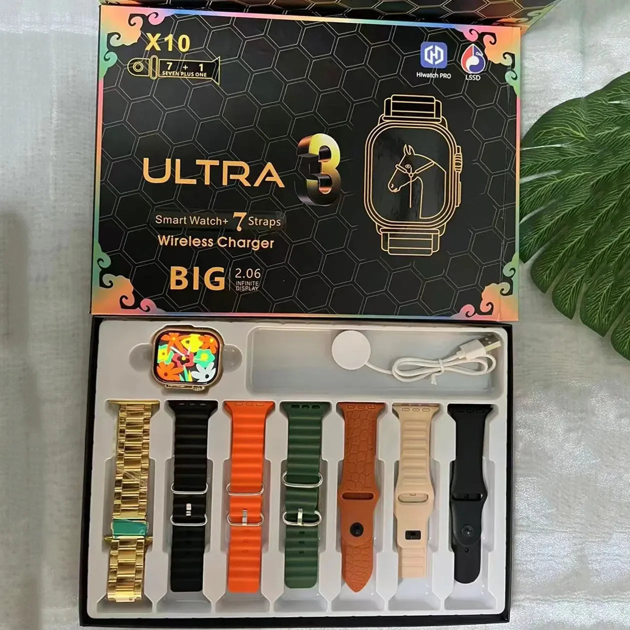 7+1 X10 Ultra Smart Watch – 3 Sports Modes, Bluetooth Calling